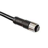 Amphenol LTW ASY-33BFFM-QL8C01 Sensor Cables / Actuator Cables X-Lok, Ultra High-Density Mini Size, Metal, 0.5A, 33 pins, Female Connector, Female Contact, Straight, Push Lock, Overmolded, Length 1000mm, IP68 Mated