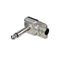 REAN RP2RCF-BAG-D Phone Connectors Rean Plug 1/4in mono low profile RA Bk/N