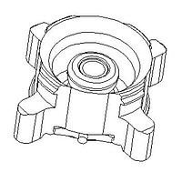 Radiall R223424000 PCB Receptacles MMBX / STRAIGHT JACK SMT TYPE