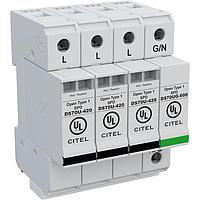 CITEL DS74US-277Y/G AC Power Din Rail AC Power Surge Suppressor, 70kA max, 480/277V , Single Phase,3P+GSG