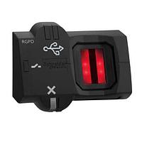 SCHNEIDER XB5S9B2M12 Schneider Electric Biometric switch monostable RGPD, Harmony XB5S, plastic, 22mm, USB, connection by M12 connector, 24V AC DC