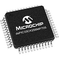 Microchip Technology dsPIC33CK256MP705-E/PT Digital Signal Processors & Controllers - DSP, DSC 16 Bit DSC, Single Core, 256K Flash, 128K RAM, 100MHz, 48Pin, E-temp, CAN