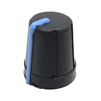 Eagle Plastic Devices 450-4763 Conical Knob SOFT TCH D SH BK/BL