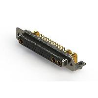 EDAC 630-25W3640-4T3 Mixed Contact D-Sub Connectors Right-angle Power Combo D-Sub Connector