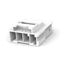AMP Connectors - TE Connectivity 1-1971771-4 Wire Housings 1 x 4 PBT-A Cap Hsg Free Hanging