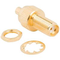 Amphenol RF 242237 RF Adapters - Between Series MMCX Jack to SMA Jack Adapter 50 Ohm Straight Bulkhead