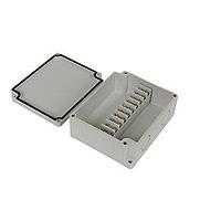 Bud Industries PTT-11084 Terminal Block Junction Box 10 Central Terminal Blocks (4.9 X 3.6 X 1.7 In)