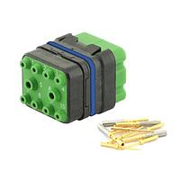 Eaton Souriau-Sunbank 8MQ2M9910PAE Modular Connectors - Push Pull MQuick module, sealed, with male crimp contacts