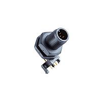 Amphenol LTW MSAP-03PMMR-SF8003 Sensor Cables / Actuator Cables M12 Circular Metric Connector, A Code, Plastic, 4A, 03 pins, Male Connector, Male Contact, Hexagonal, M12*1.0, Screw Thread, PCB 90 , Receptacle, Front Fastened, IP68 / IP69K