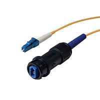 Bulgin PXF4051BAE Fiber Optic Cable Assemblies Flex inline to LC fiber conn 100M OM1