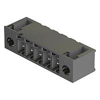 HARTING 14121615006000 Pluggable Terminal Blocks har-flexicon, 16pin male, horizontal pcb mount (THR/SMC), with screw flange, 11Amps, pitch 3.81mm