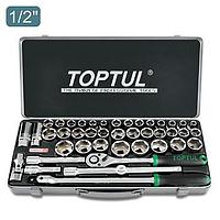 TOPTUL GCAD4303- 43PCS 1/2 inch DR. Socket Set (METRIC & SAE)