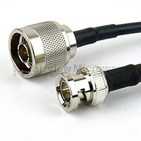 Fairview FMC0108058LF N Male to BNC Male Cable RG-58 Coax and RoHS Compliant