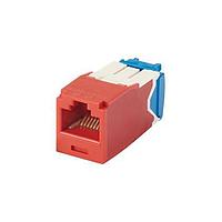 Panduit CJ6X88TGRD-C Modular Connectors / Ethernet Connectors Mini-Com Mod Cat 6A UTP 8 pos 8 wi