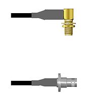Amphenol Custom Cable Q-2R0080008011i RF Cable Assemblies SMA-RJB/BNC-SJB RG58 11I
