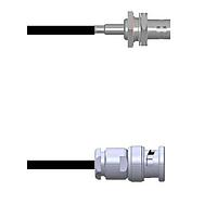 Amphenol Custom Cable Q-0400J0003108i RF Cable Assemblies BNC-SJB/BNC-SP G174 108I
