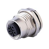 Same Sky (formerly CUI Devices) CDM1212-12A-FT-F16-67 Straight M12 Female Panel mount, Solder Type, Front Fastened M16*1.5?ACode 12PIN , Screw Copper alloy