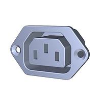 P&B 6ESRF-3 Inlets 15A IEC 1/4"FASTON FEMALE FLANGE MNT