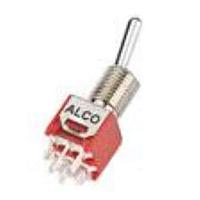 P&B TMD1T4B5M2RE Toggle Switches PC Thru-Hole Gold DP On-None-On TS