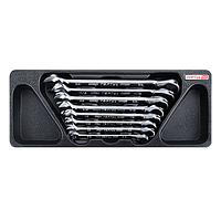 TOPTUL GBAT0803 Pro-Series Reversible Ratchet Combination Wrench Set (8 pcs)