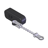 Molex / FCT 173112-0361 Dust Cap DUST CAP S2 PLSTC PLG W/CHAIN ANTI