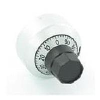 Bourns H-22-6A Turns-Counting Dial 22mm 0-15 Turns CHROME 1/4"SHAFT