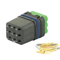 Eaton Souriau-Sunbank 8MQ2M0936SAES Modular Connectors - Push Pull MQuick module, sealed, with female crimp contacts, delivered with cap