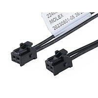 Molex 224089-1024 Specialized Cables KK Plus 250-to-KK Plus 250 2.50mm P SR 600mm Lgth 2 Ckts Blk