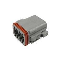 DEUTSCH - TE Connectivity DT06-08SA-C015 8-Way 8P PLUG, C015 MOD A Key, Grey