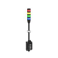 Banner Engineering LCA130T4-TL50BGYR300Q Tower Lights Andon Tower Light Assembly: 4-Color; Voltage: 18-30 V dc; Colors: Blue Green Yellow Red; 5-pin M12 Integral QD; 4-Touch Control Module; 300 mm SOP