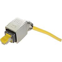 HARTING 09352200402 Industrial Han PushPull RJ45 Cat6 Cable Side IDC (angled bottom entry) - for 6.5-9.5mm