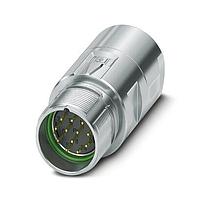 PHOENIX CONTACT 1629114 Connectors Coupler connector M23 PRO straight shielded: yes for standard and ONECLICK fast locking system M23 No. of pos.: 12 type of contact: Pin Crimp connection cable diameter range: 6 mm ... 10 mm coding:N