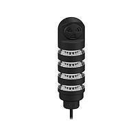 Banner Engineering TL50BLGY2R2AOS3Q Tower Lights Beacon Tower Light: 3-Color Sealed; Omnidirectional Pulsed Audible Indicator; Voltage: 12-30 V dc or 24 V ac; Environmental Rating: IP67; Input: Bimodal; Colors: Green steady Yellow flash Red flash; 5-pin M12 Integral QD