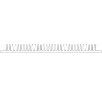 Wakefield Thermal 122262 Extrusions Extrusion Cut to L, 12 Inch, High Aspect Ratio, Heat Sink 19152, 12x12.25x1 Inch