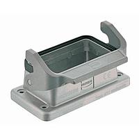 HARTING 9628100398 Housings 10B EMC Bulkhead Rear Fit Housing, Single Lever, without frame