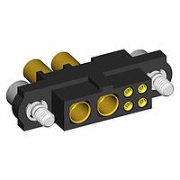 Harwin M80-4D10405F2-02-327-00-000 Receptacles 4+2 Pos. Female 22AWG+16AWG Cable Conn. Kit, Jackscrews