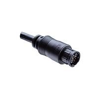 Amphenol LTW DCD-12AMDM-LL7A02 Sensor Cables / Actuator Cables Ceres, Large Size, Plastic, 20A+5A, 12 pins, Male Connector, Female (Power) + Male (Signal) Contact, Straight, 2 Points Lock, Overmolded, Length 2000mm, IP67