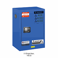 Zoyet HW.ZYC0045B Safety Cabinets for Acid & Corrosives, 2 Door, Manual, 2 Shelves, 578Lit.