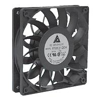 Delta Electronics, Inc. FFB1248SH Tubeaxial Tubeaxial Fan, 120x25.4mm, 48VDC, Ball Bearing, Lead Wires, Locked Rotor Sensor