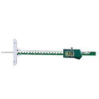 INSIZE 1148-300EWL Electronic Depth Gage with Round Depth Bar (0-300mm/0-12", 0.01 mm/0.0005")