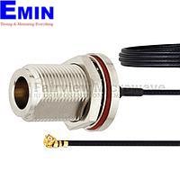 Fairview FMCA1010 N Female Bulkhead to UMCX 2.5 Plug Cable 1.37mm Coax and RoHS Compliant