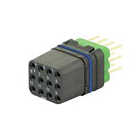 Eaton Souriau-Sunbank 8MQ2M1220UDES046 Modular Connectors - Push Pull MQuick module, sealed, with female straight PCB contacts, delivered with cap