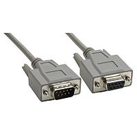 Amphenol Cables on Demand CS-DSDMDB09MF-002.5 Serial Cable DELUXE DB9 M/F MOLDED 2.5'