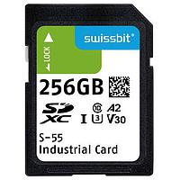 Swissbit SFSD256GL1AM1MT-E-7G-211-STD SD Cards Industrial SD Card, S-55, 256 GB, 3D TLC Flash, -25C to +85C