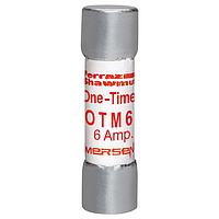 Mersen OTM6 Cartridge Fuse Fuse,Midget,Fast Acting,PC Mount,10kA,250VAC,6A