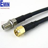 Fairview FMC0212058 SMA Male to SMA Female Bulkhead Cable RG-316 Coax and RoHS