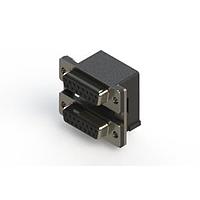 EDAC 662-015-364-007 Dual Port D-Sub Connectors Right-angle Dual Port D-Sub Connector