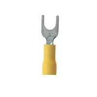 Panduit PV22-6F-MYY Ring Terminals FORK-TRM 26-22 #06     VYL YEL