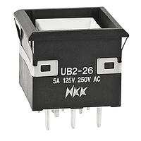 NKK Switches UB226KKW016CF/CUL Pushbutton Switches LOW PROFILE PSHBTTN ILLMNTD/PC AND SLDR