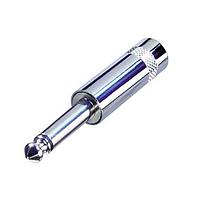 REAN NYS201L Phone Connectors Plug 1/4" mono Ni/Ag OD to 7.5mm